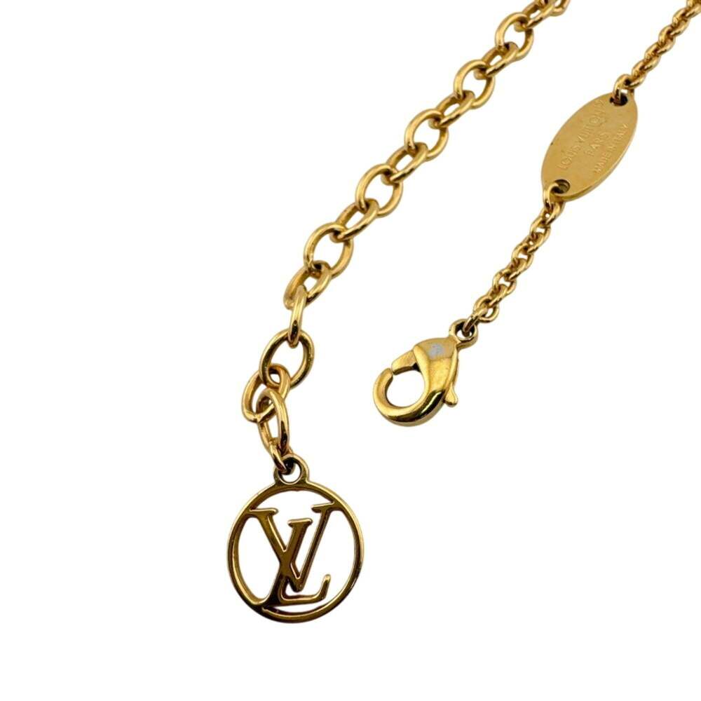 LOUIS VUITTON Gold Necklace - Picture 6 of 11